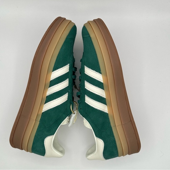 Adidas Women's Sz 10.5= Men 9.5 Gazelle Bold Shoes - Collegiate Green (IF7160) - Picture 7 of 10
